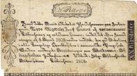 20 Rigsdaler skattekammerbevis 1808