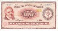 100 Kroner 1965 - forside