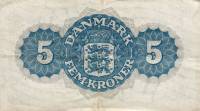 5 kroner 1950 - bagside