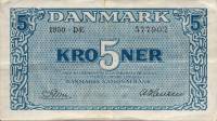 5 kroner 1950 - forside