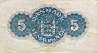 5 kroner 1950 - bagside