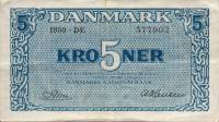 5 kroner 1950 - forside